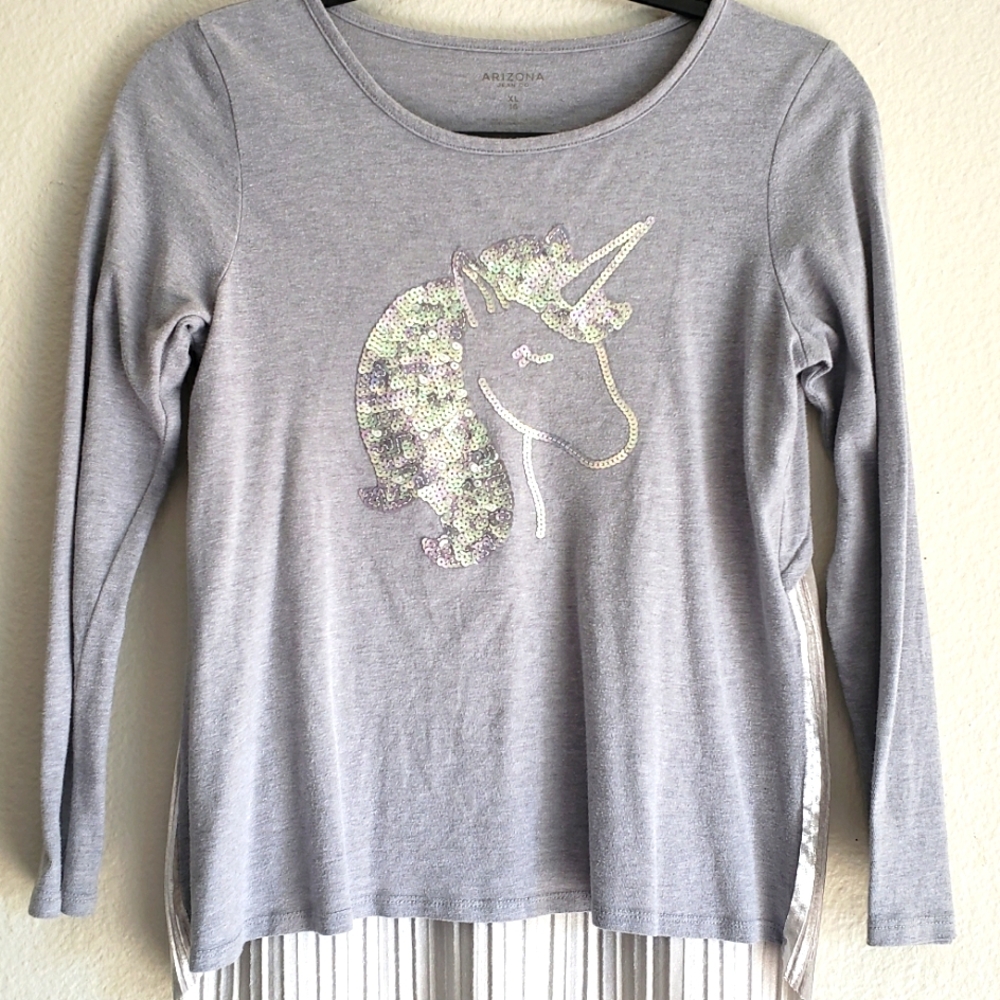 Arizona UNICORN XL long sleeve gray t-shirt